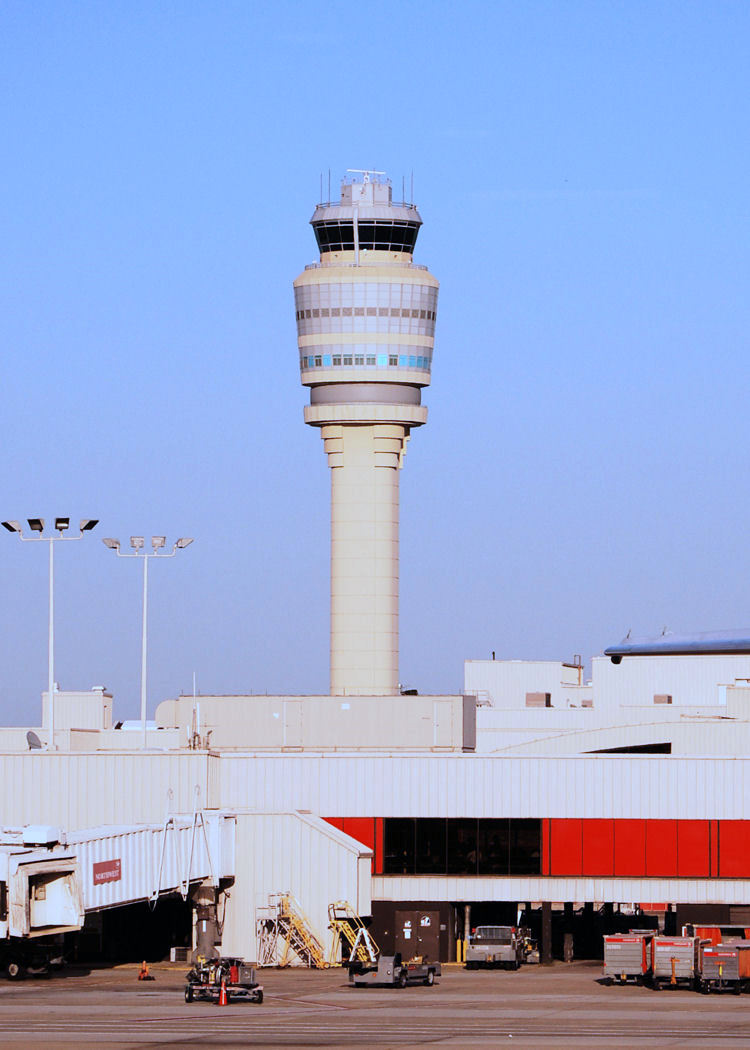 Airport control tower relevant to Bill Clinton Epstein flight logs route verification