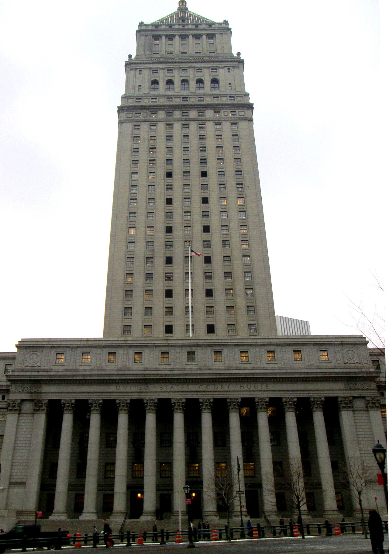 Federal courthouse exterior representing search epstein files by date through court dockets